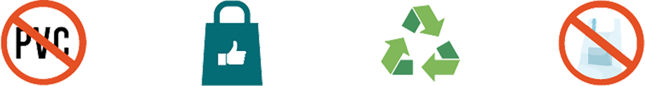 提高塑料的可回收性并尽量避免使用PVC icon